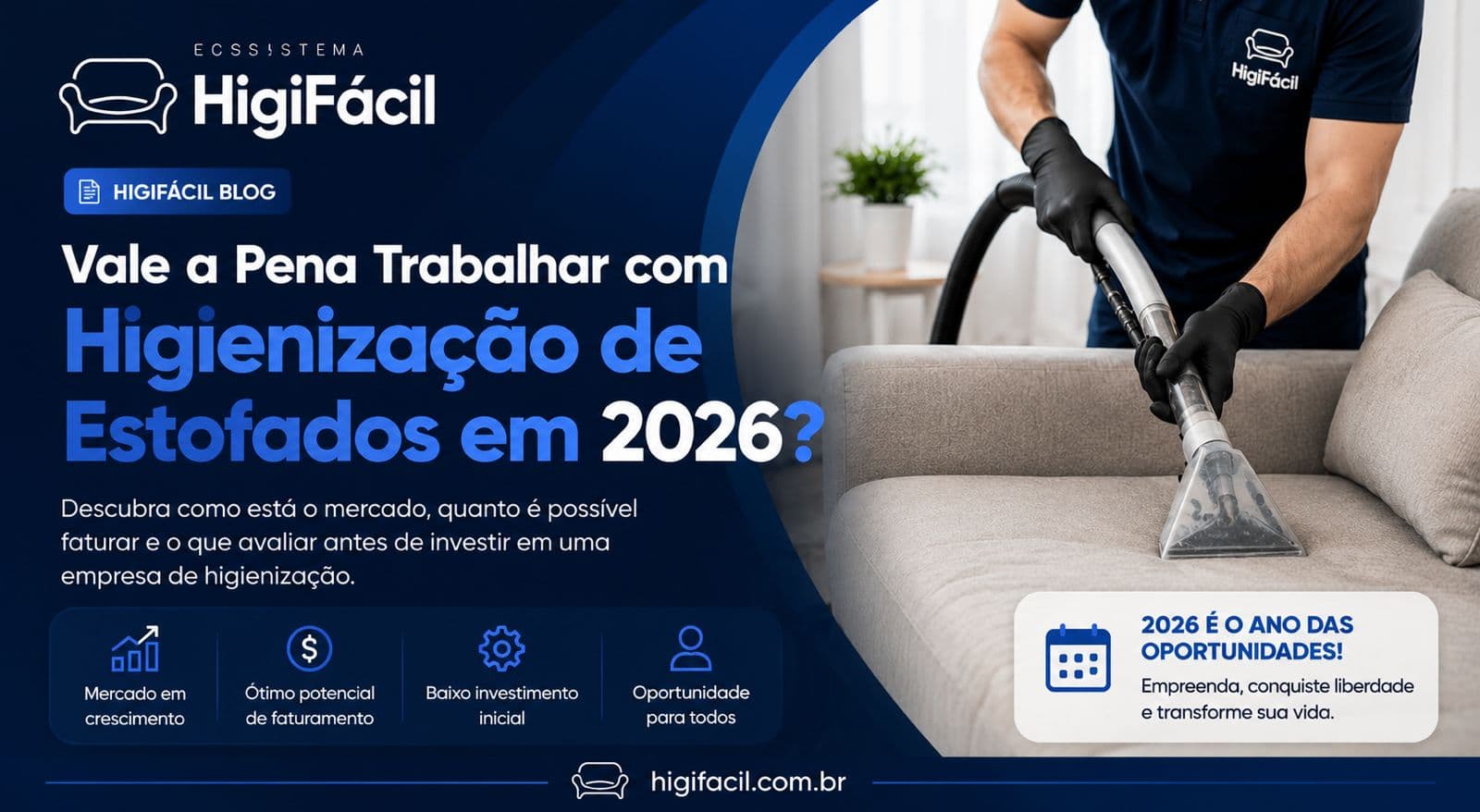 Vale a Pena Trabalhar com Higienização de Estofados em 2026? Guia Completo Para Iniciantes