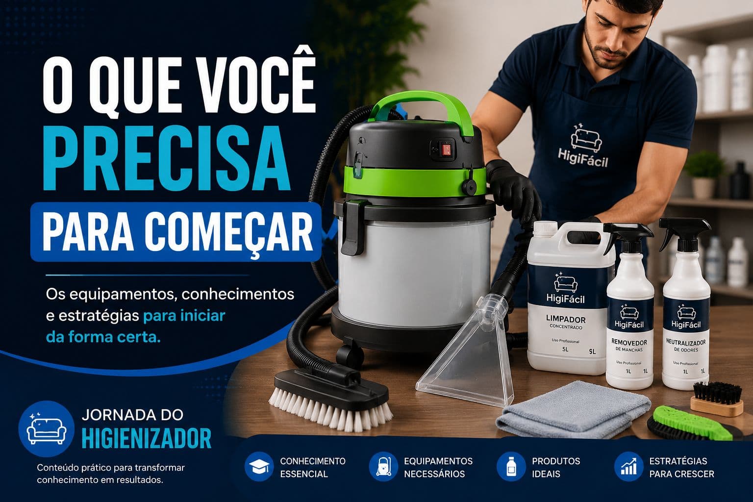 O Que Você Precisa Para Começar na Higienização de Estofados!